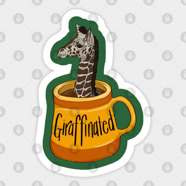 Girafinated Sticker by BlackSheepArts